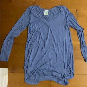 Blue piko style shirt
